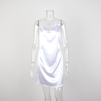 Women's Elegant Slim-fit French Strap Dress