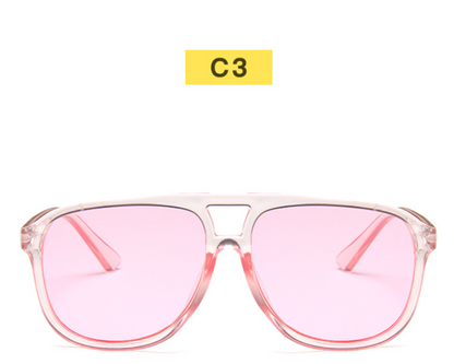 New Double Beam Big Frame Sunglasses For Men