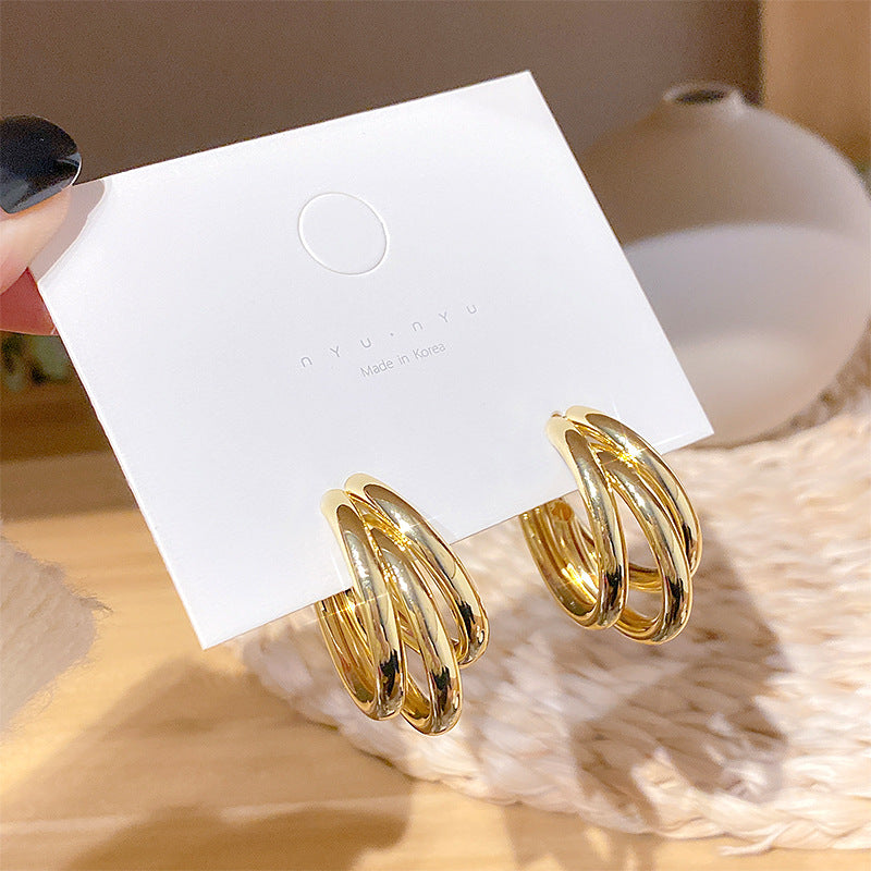Feminine Simple And Exaggerated Creative Earrings