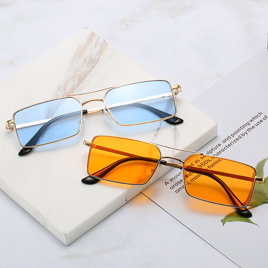 Square small frame ultralight sunglasses