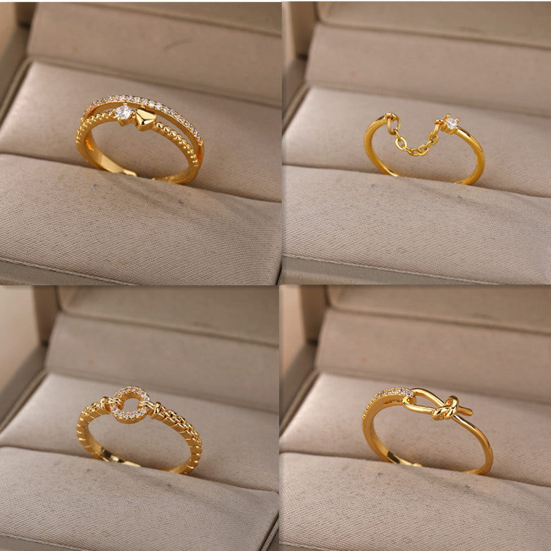 Opening Adjustable Ring Female Index Finger