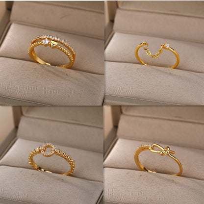 Opening Adjustable Ring Female Index Finger