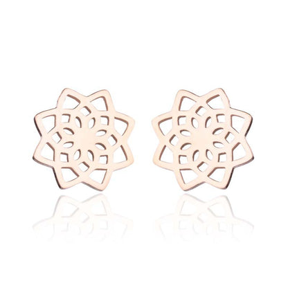 Flower shape earrings