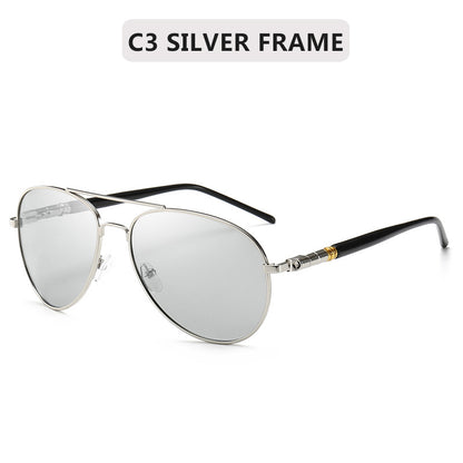 Men's Photosensitive Autochromic Polarized Sunglasses