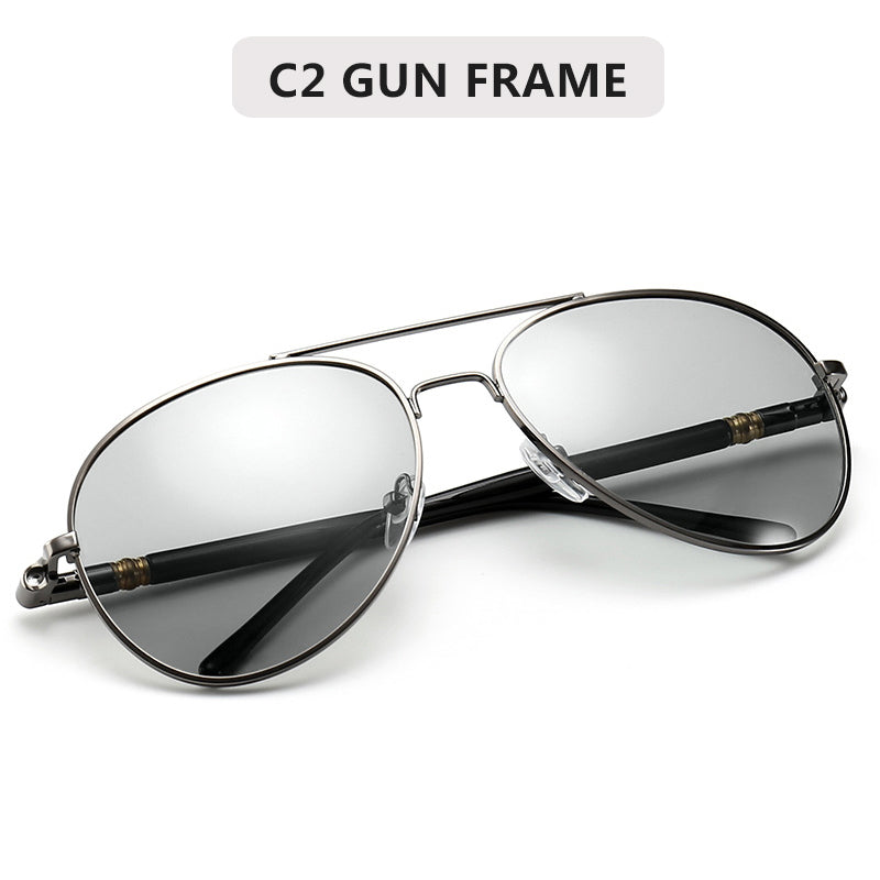 Men's Photosensitive Autochromic Polarized Sunglasses