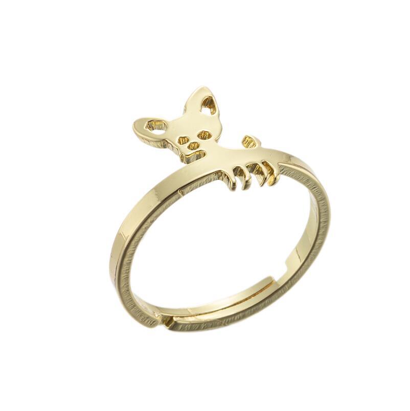 Stainless Steel Chihuahua Ring