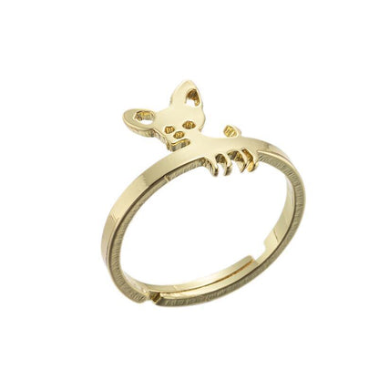 Stainless Steel Chihuahua Ring