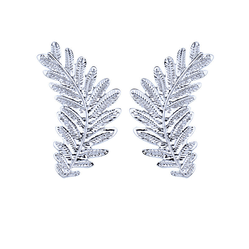 New Fashion Earrings, Foreign Trade Alloy Leaf Earrings