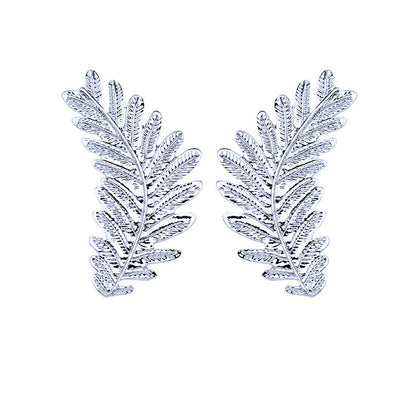 New Fashion Earrings, Foreign Trade Alloy Leaf Earrings