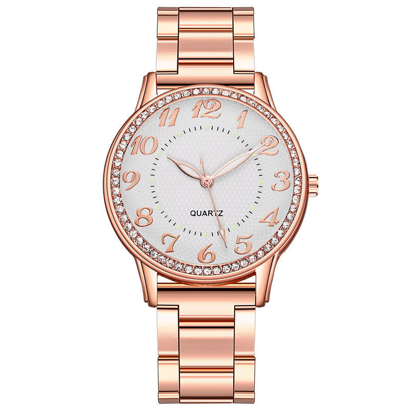 Diamond-Studded Luminous  Watch