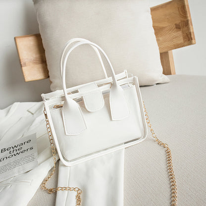 Popular Transparent Chain Fashion Dual-purpose One-shoulder Diagonal Bag