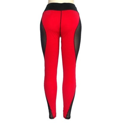 Breathable running stretch yoga dance color matching trousers