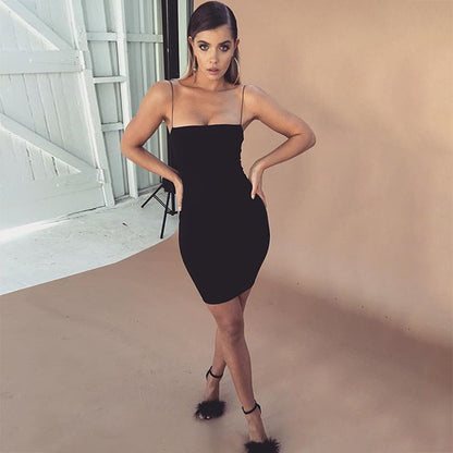 Solid color slim British style dress