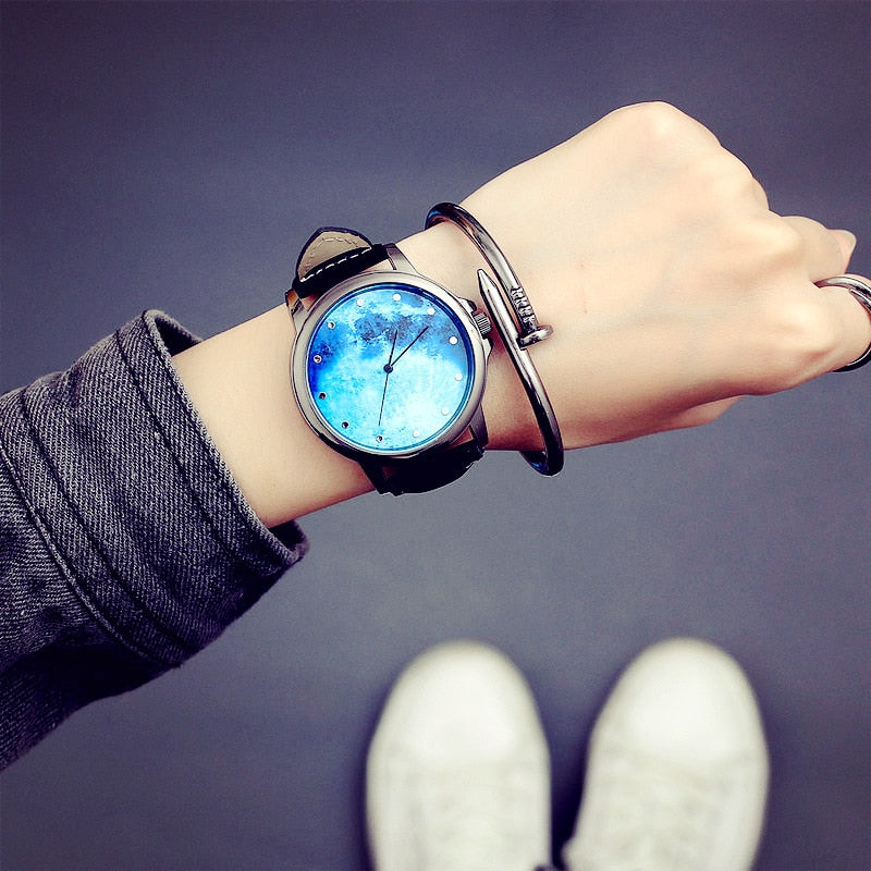 Sky Moon Pattern Watches