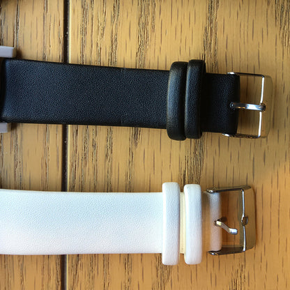 Cool black leather strap creative wild watch