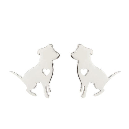Creative Fashion Simple Stainless Steel Hollow Earrings
