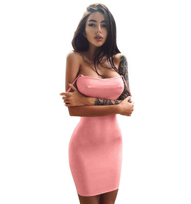 Sexy nightclub suspender dress