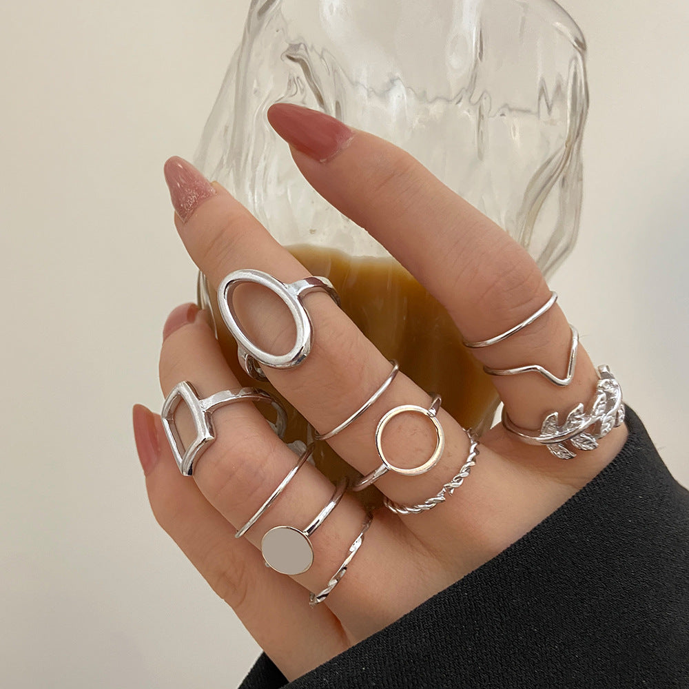 Combination Personality INS Cool Wind Ring Set