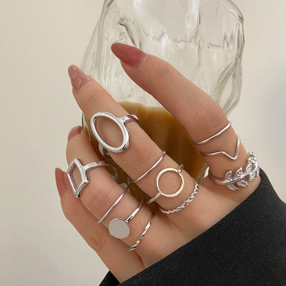 Combination Personality INS Cool Wind Ring Set