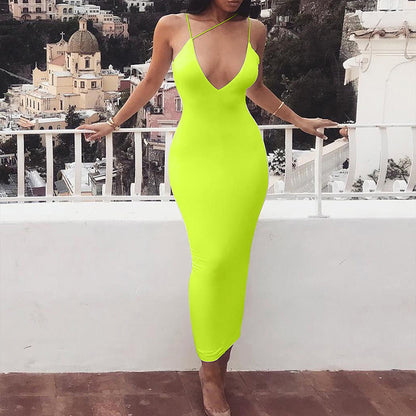 Sexy package hip women's dress