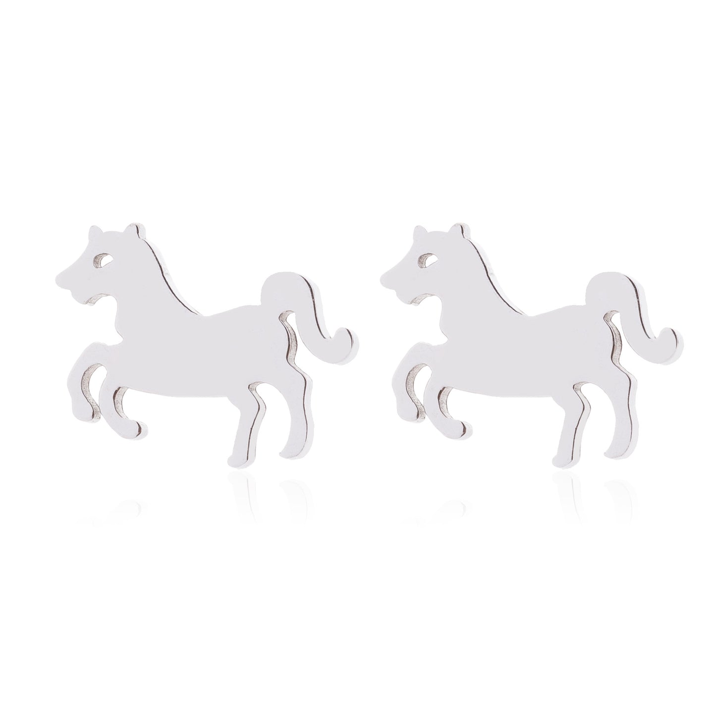 Creative Fashion Simple Stainless Steel Hollow Earrings