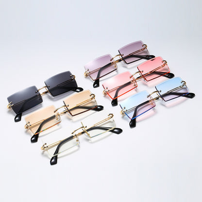 Women's Fashion Simple Frameless Cut Edge Sunglasses