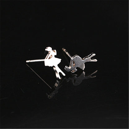 Creative Ballet Dancer Stud Earring Accessories