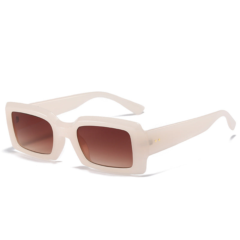 Internet Celebrity Ins Frame Fashion Square Jelly Color Sunglasses Multicolor Glasses