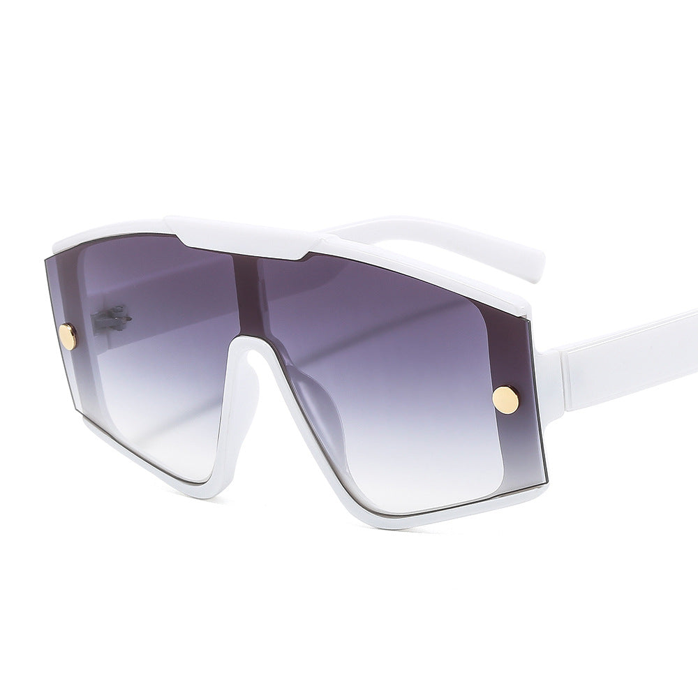 Men's Large Frame One-piece Sunglasses