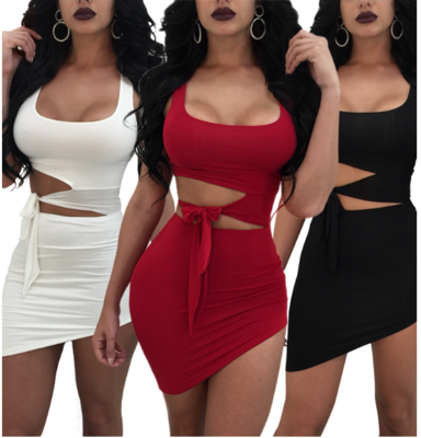 Sexy suit bag hip dress