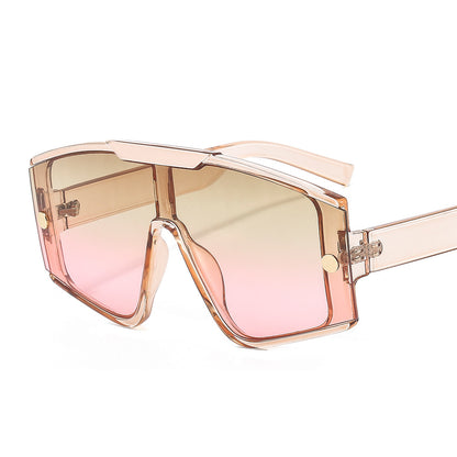 Men's Large Frame One-piece Sunglasses