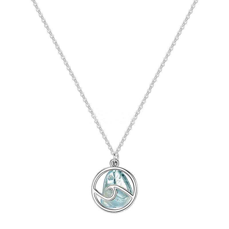 Alloy Wave Necklace Men And Women Same Style