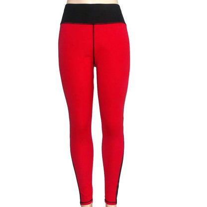 Breathable running stretch yoga dance color matching trousers