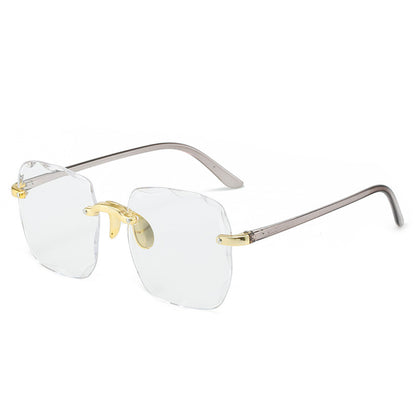 Women's Frameless Cut Edge UV Protection Sunglasses
