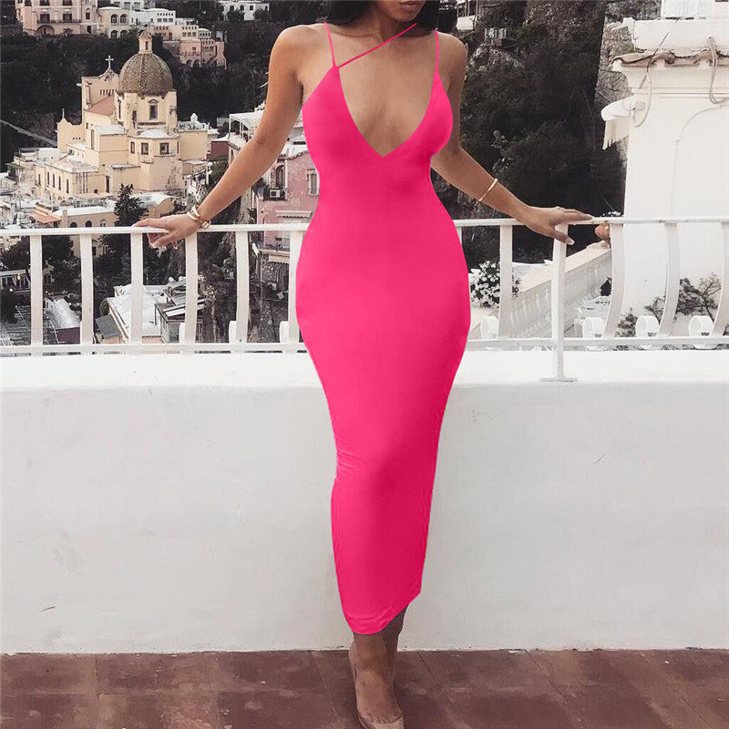 Sexy package hip women's dress