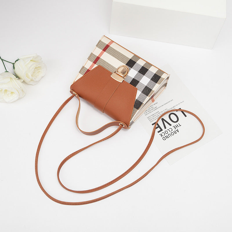 Korean Version Of The Spring And Summer New Plaid Small Square Bag