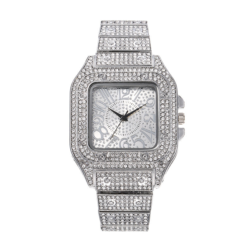 Full Diamond Digital Scale Watch