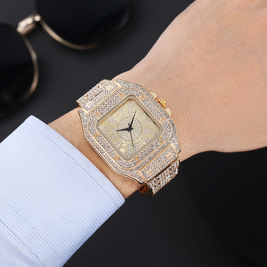 Full Diamond Digital Scale Watch