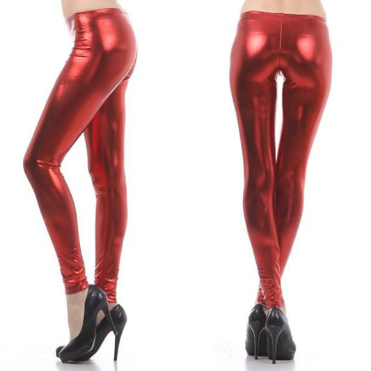 Bright Leather Leggings