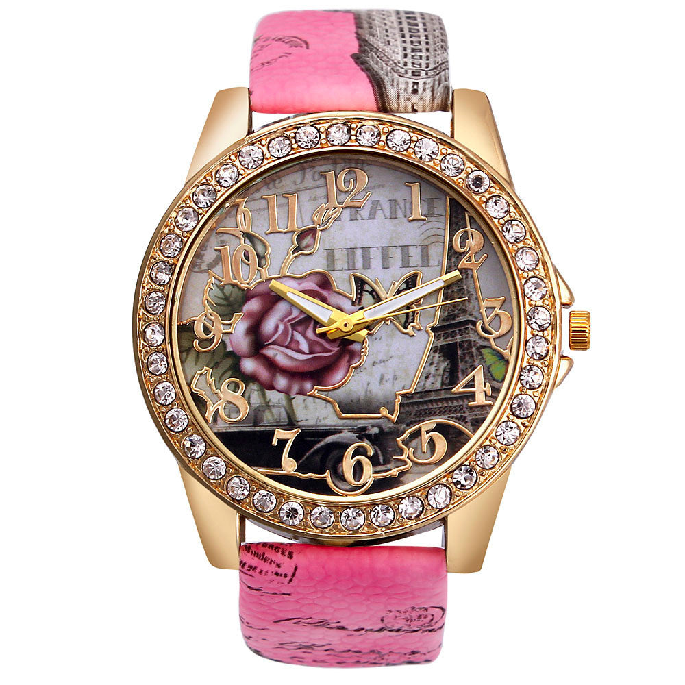 Two-color Splicing Ladies  Watch