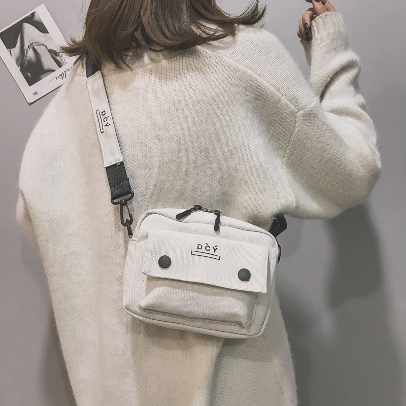 Corduroy Small Shoulder Bag Hip Hop Cool Personality Student Shoulder Bag Female
