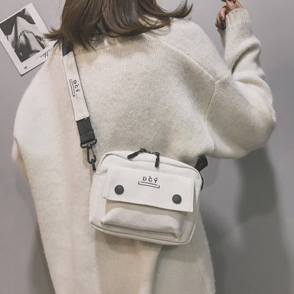 Corduroy Small Shoulder Bag Hip Hop Cool Personality Student Shoulder Bag Female