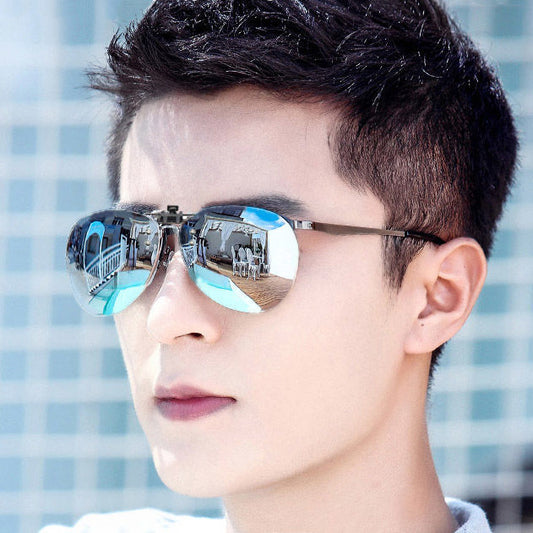 Men's Fashion Clip-on Type UV Protection Sunglasses