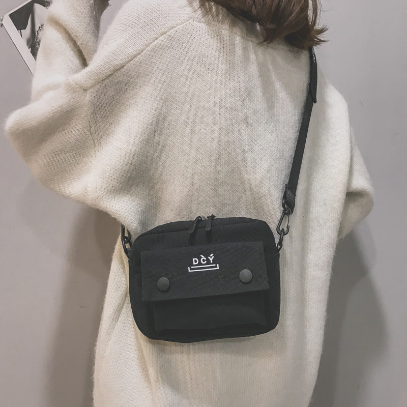Corduroy Small Shoulder Bag Hip Hop Cool Personality Student Shoulder Bag Female