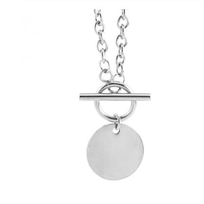 Fashion lock-shaped wild alloy necklace