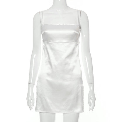 Ladies Halter Strappy High Slit Dress