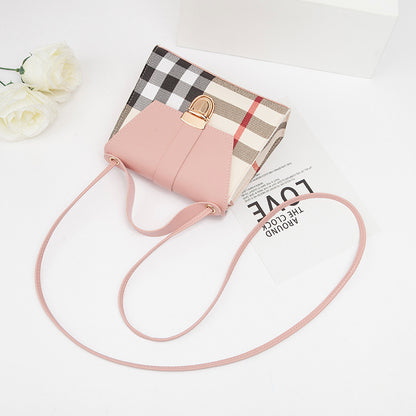 Korean Version Of The Spring And Summer New Plaid Small Square Bag