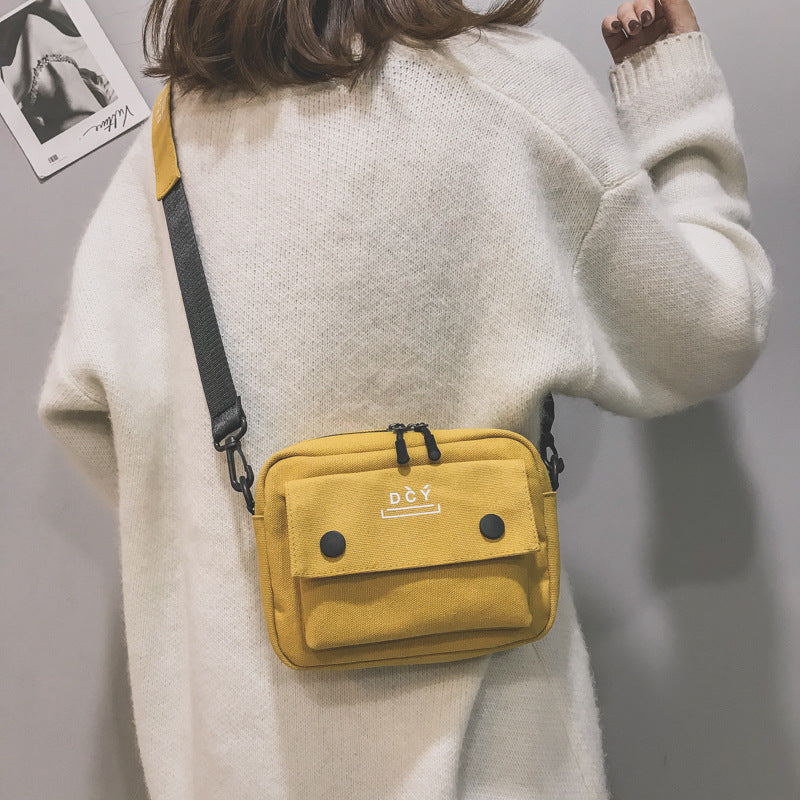 Corduroy Small Shoulder Bag Hip Hop Cool Personality Student Shoulder Bag Female