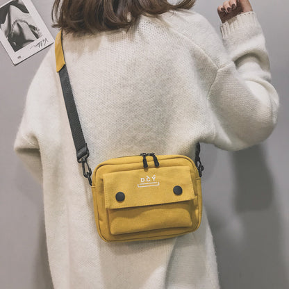 Corduroy Small Shoulder Bag Hip Hop Cool Personality Student Shoulder Bag Female