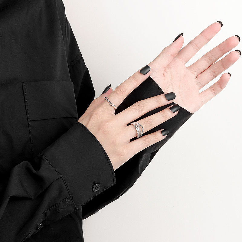 Extremely Simple Design Ring INS Niche Irregularities